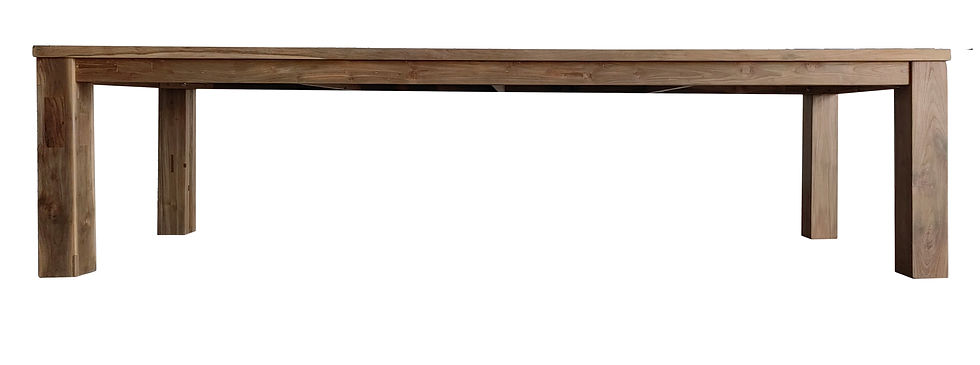 Thumbnail: 39" X 118"  SAVANNAH RECLAIMED RECT. DINING TABLE XX-THICK WOOD