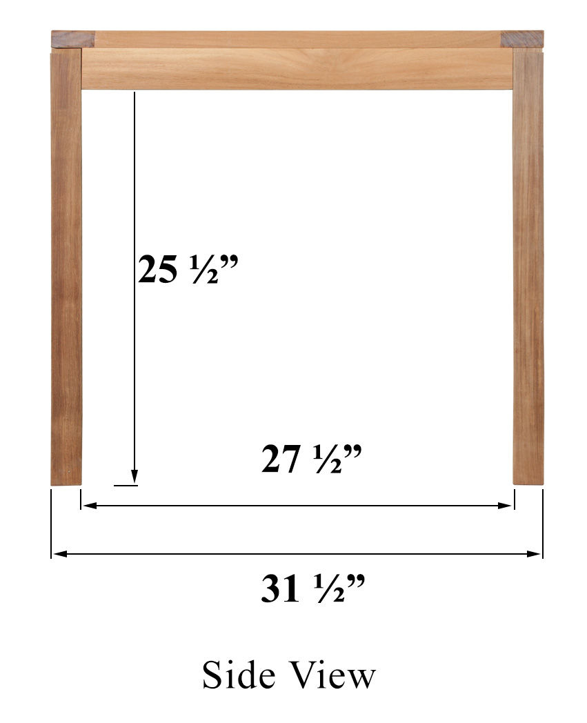 Thumbnail: 30" SQUARE DINING TABLE   ( 28" tall )