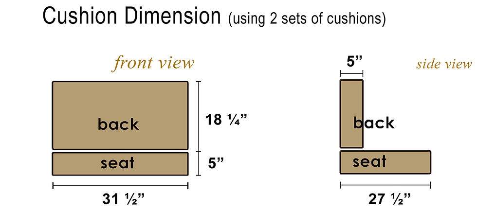 Thumbnail: 71" Oversize Deep Seating (S+H) 3-Seater