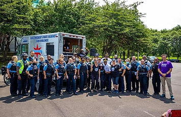 photo of chicago police department in a chicago park photographed by Pamela l king photography