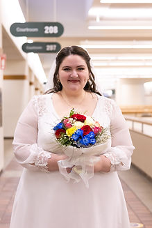 woman posing for photos after wedding ceremony photographed by pamela l king photography