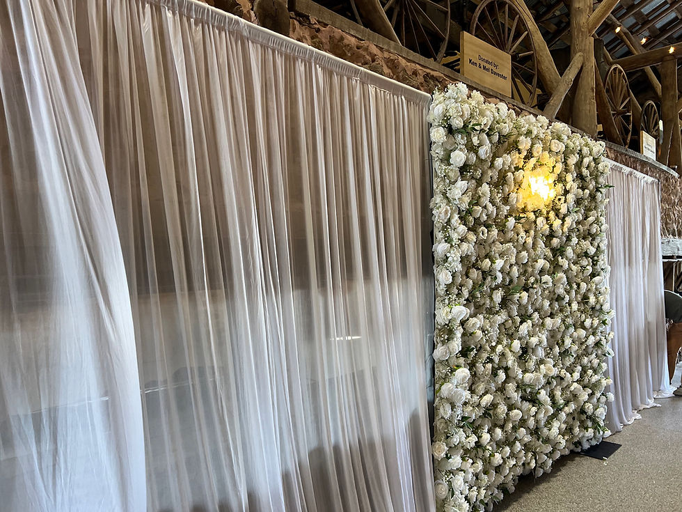 Thumbnail: Semi- Sheer Draping - 8 feet with stand