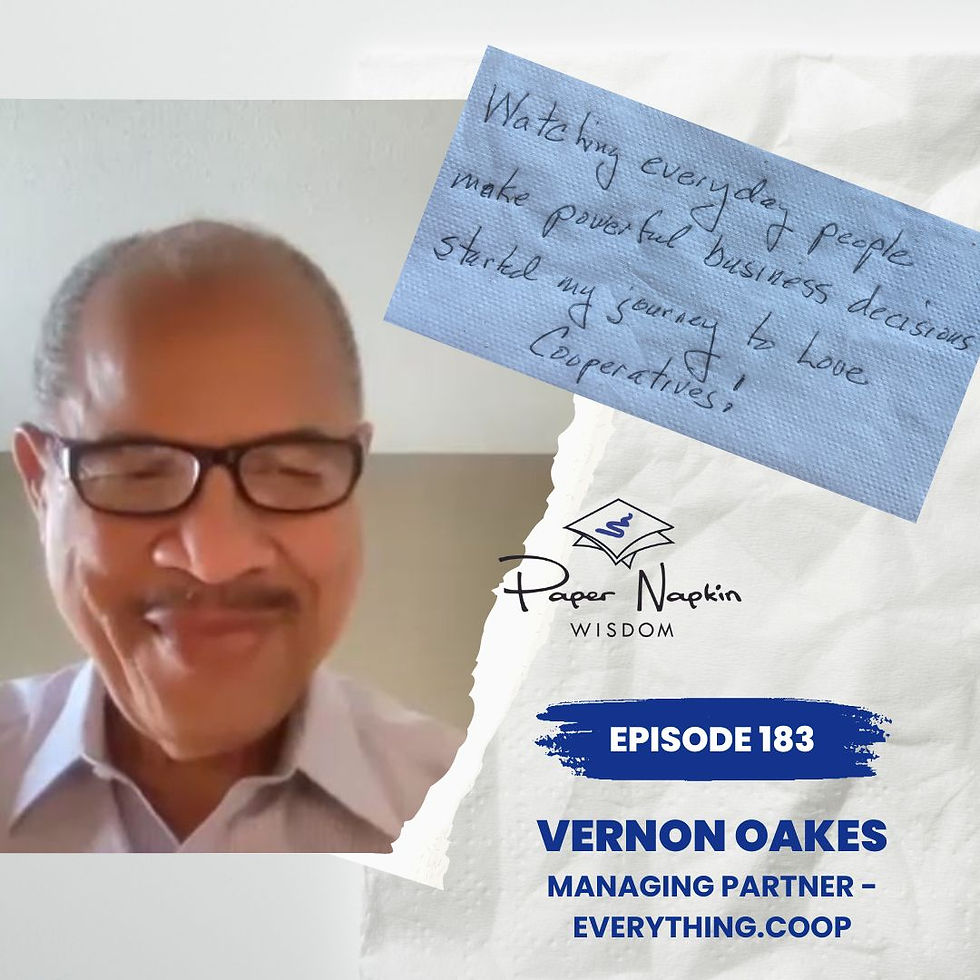 Vernon Oakes - Paper Napkin Wisdom - A Journey of Collective Success