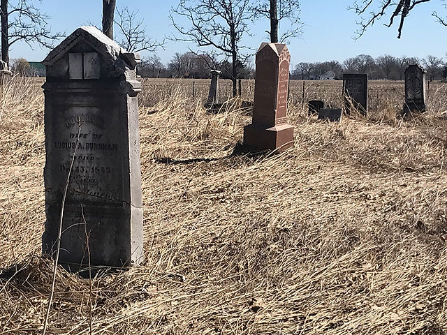 Smith Cemetery State Nature Preserve Tombstones Plain City Ohio