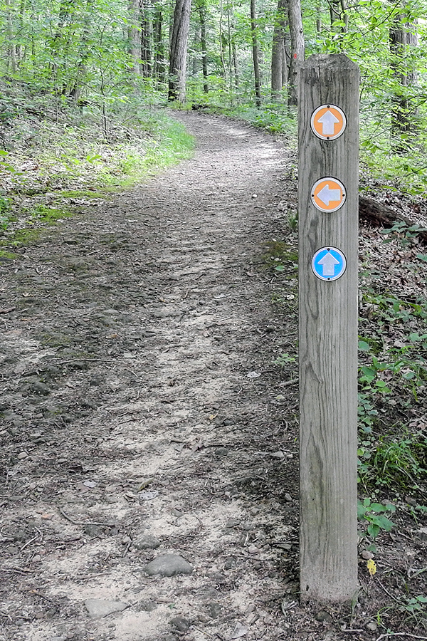 Trail Marker at Christmas Rocks State Nature Preserve Charles R. Goslin Nature Sanctuary Ohio Department of Natural Resources Division of Natural Areas and Preserves