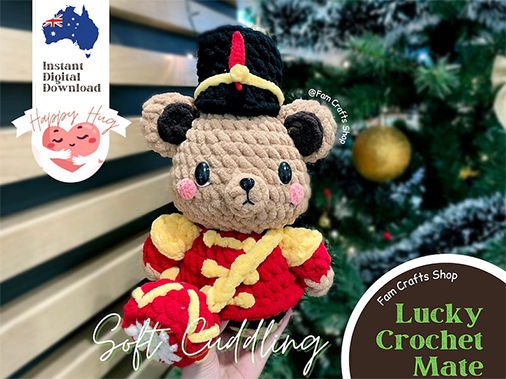 Christmas Nutcracker Teddy Bear Crochet Patterns