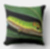 Spicebush Swallowtail Caterpillar Throw Pillow