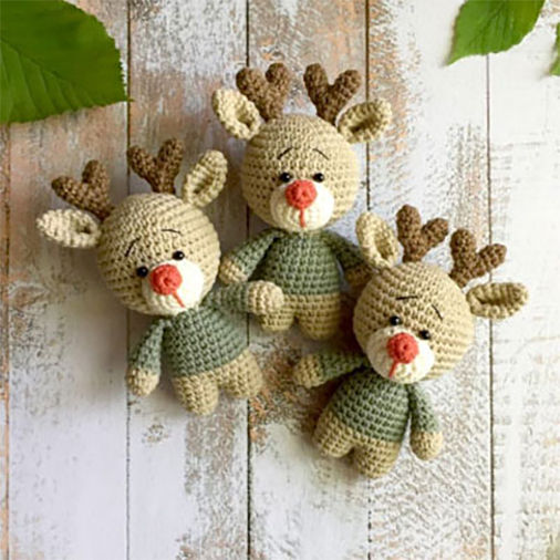 Amigurumi Reindeer Crochet Patterns Free Christmas