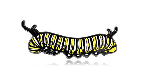 Monarch Caterpillar Hard Enamel Pin