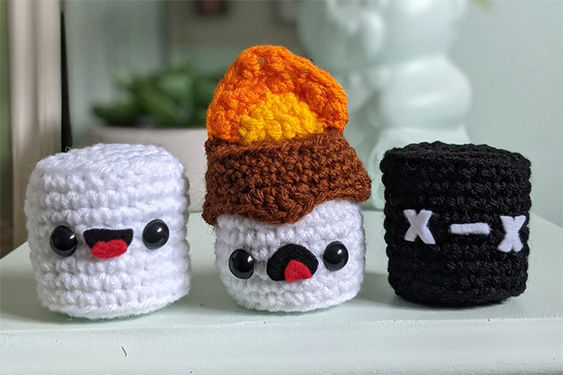 Whimsical Food Amigurumi Crochet Patterns Toasted Marshmallows
