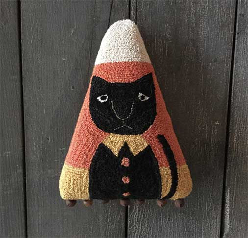 Candy Corn Halloween Punch Needle Patterns Kits
