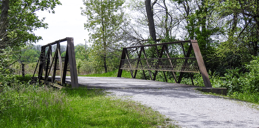 The County Bridge at Pickerington Ponds Metro Park Yellowlegs Trail