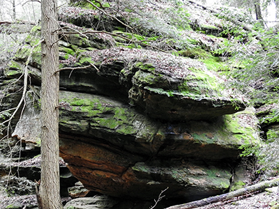 Rockstall Nature Preserve Logan Ohio Rock Outcropping