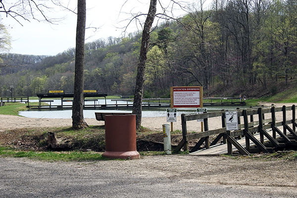 Pine Lake at Tar Hollow State Park Campground Laurelville Ohio