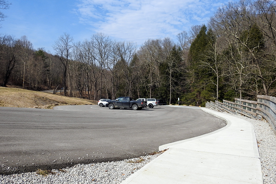 Boch Hollow State Nature Preserve West Trailhead Parking Lot Buckeye Trail Logan Ohio