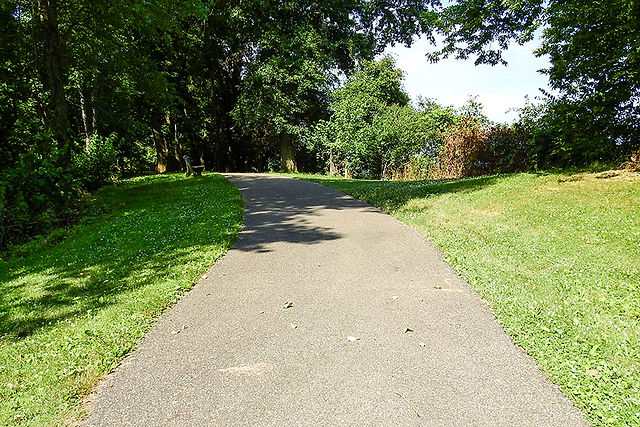 Asphalt section of John's Trail in Amanda Ohio