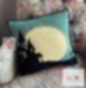 Halloween Pillow Haunted House Crochet Patterns Tapestry