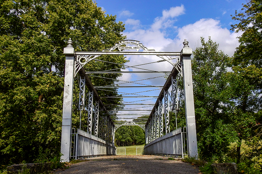 The John Bright #1 Bridge in Fairfield County at Ohio University Lancaster