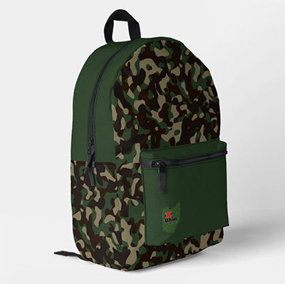 Explore Ohio Outdoors Camouflage Printed Backpack