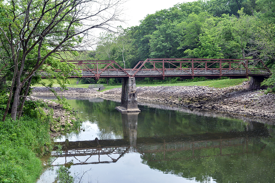O'Neall Bridge located in Caesar Creek Gorge in Waynesville Ohio