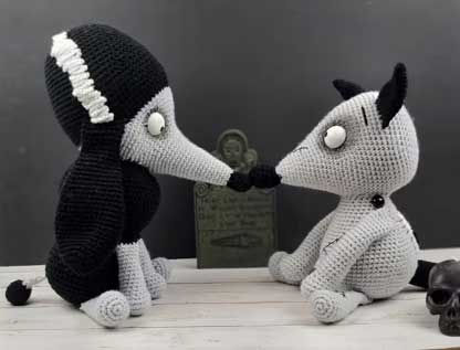 FRANKENWEENIE INSPIRED SPARKY AMIGURUMI CROCHET DELUXE LIFE SIZE PLUSH PATTERN PDF