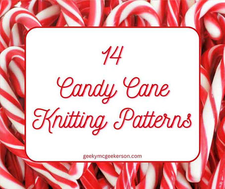 14 Candy Cane Knitting Patterns