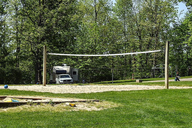 West Branch State Park Campground Volleyball Court
