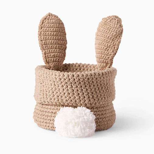 Bunny Easter Basket Crochet Patterns Free