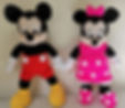 Disney Knitting Patterns Mickey Mouse and Minnie Mouse