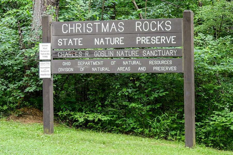 Christmas Rocks State Nature Preserve Charles R. Goslin Nature Sanctuary Ohio Department of Natural Resources Division of Natural Areas and Preserves