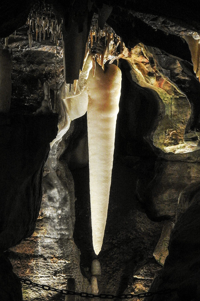 Historical Tour Ohio Caverns Natural Wonders Entrance West Liberty OH Crystal King 2