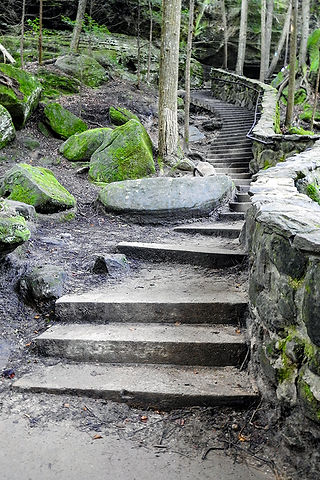 Old Mans Cave Hocking Hills State Park Logan Ohio Hiking Trails