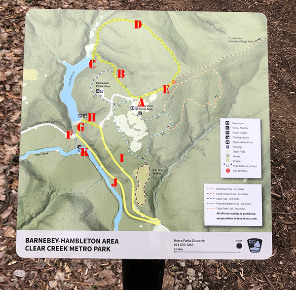 Clear Creek Metro Park Lake Ramona Trail Rockbridge Ohio
