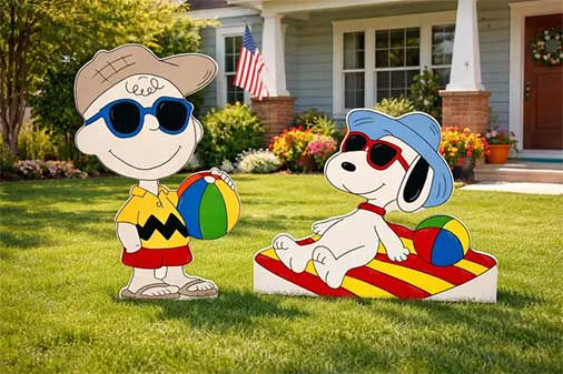 Snoopy Garden Ideas Peanuts Yard Signs