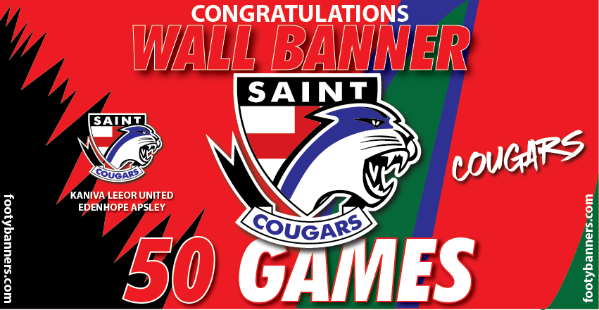 Thumbnail: Saints Cougars Milestone Banners
