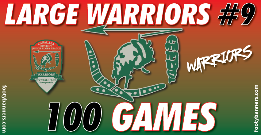 Thumbnail: Capalaba Warriors Milestone Banners