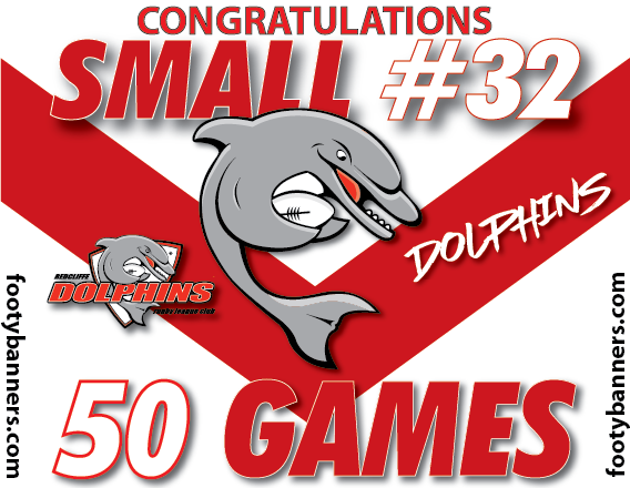 Thumbnail: Redcliffe Dolphins Junior Football Banners