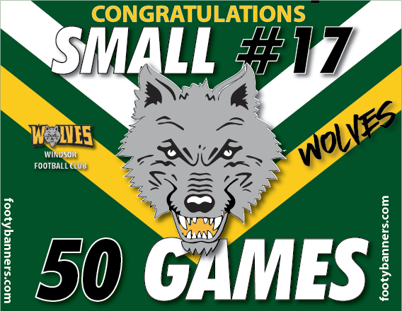 Thumbnail: Windsor Wolves Footy Banners