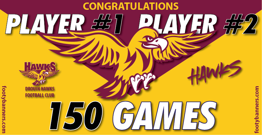 Thumbnail: Drouin Hawks Football Banners