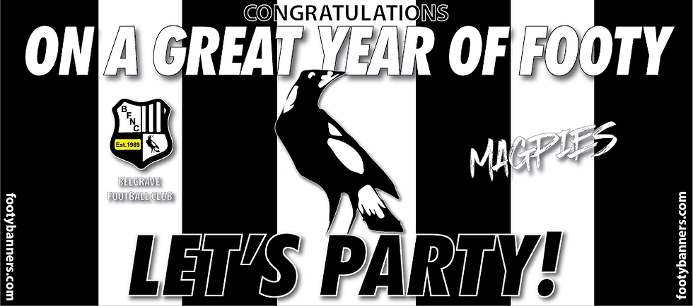 Thumbnail: Belgrave Magpies Football Banners