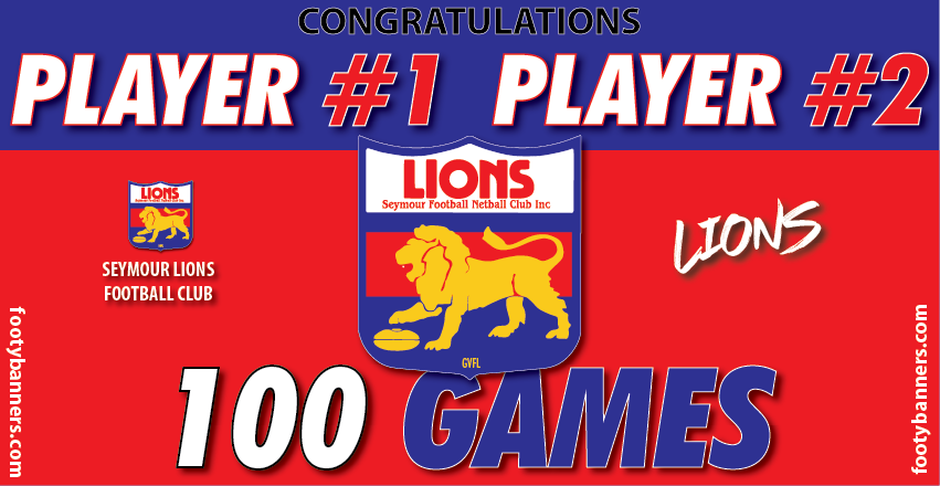Thumbnail: Seymour Lions Football Banners