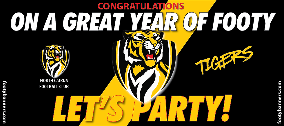 Thumbnail: North Cairns Tigers Milestone Banners
