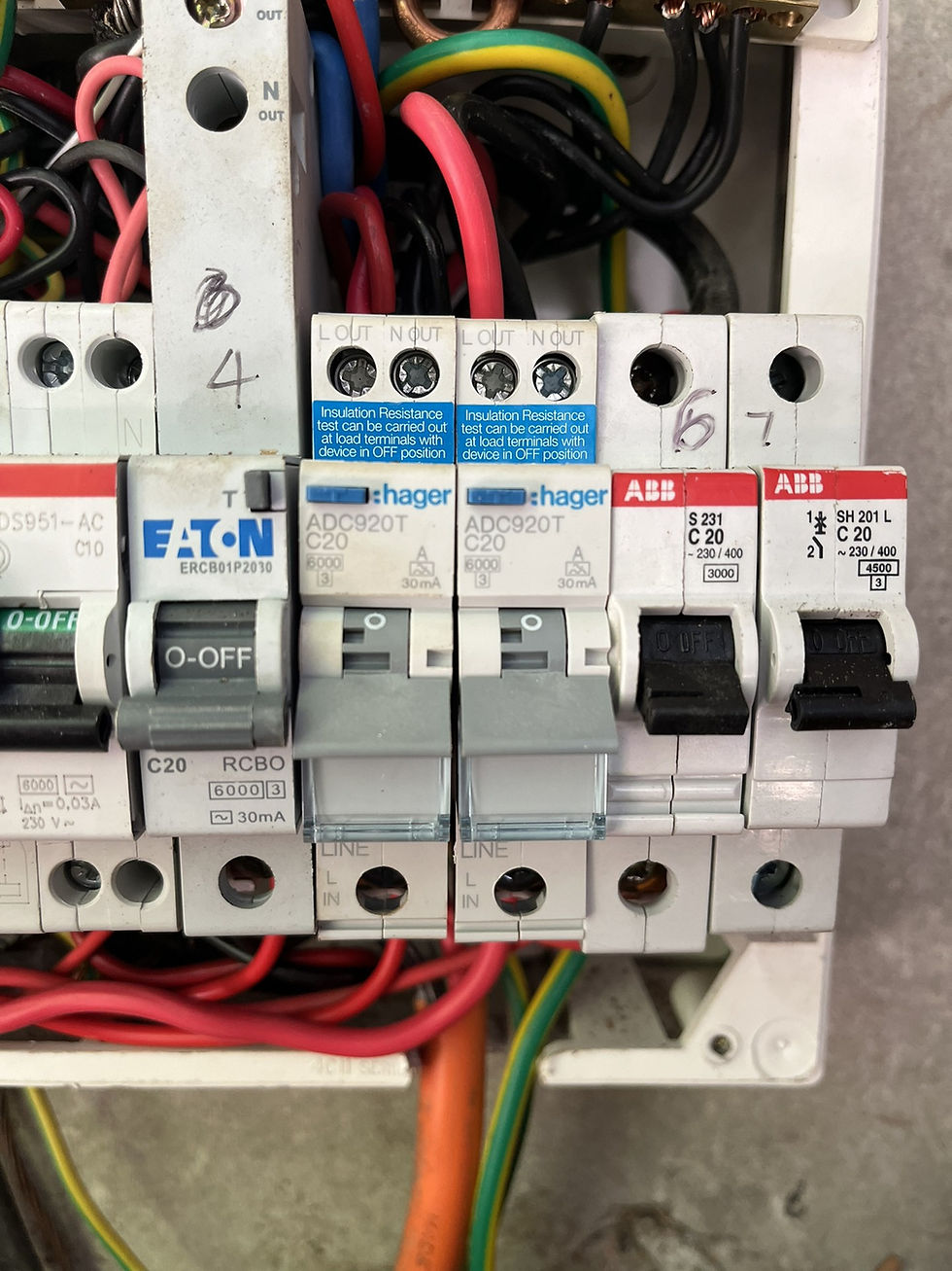 image of switchboard breakers