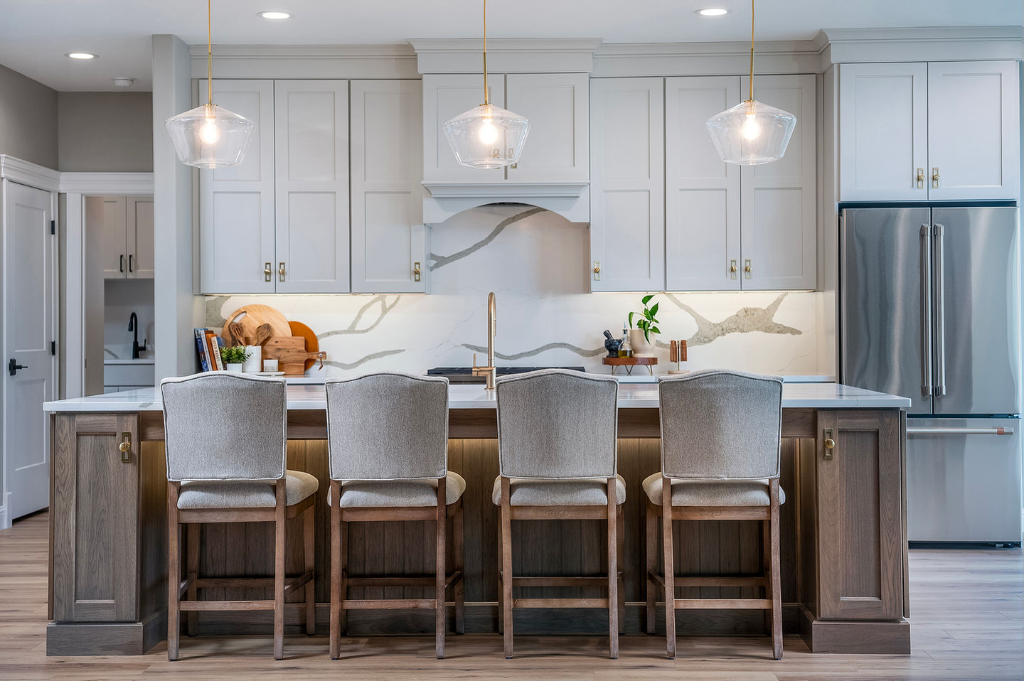 transitional kitchen montana lake living