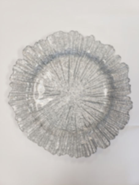 Silver Coral Reef Charger
