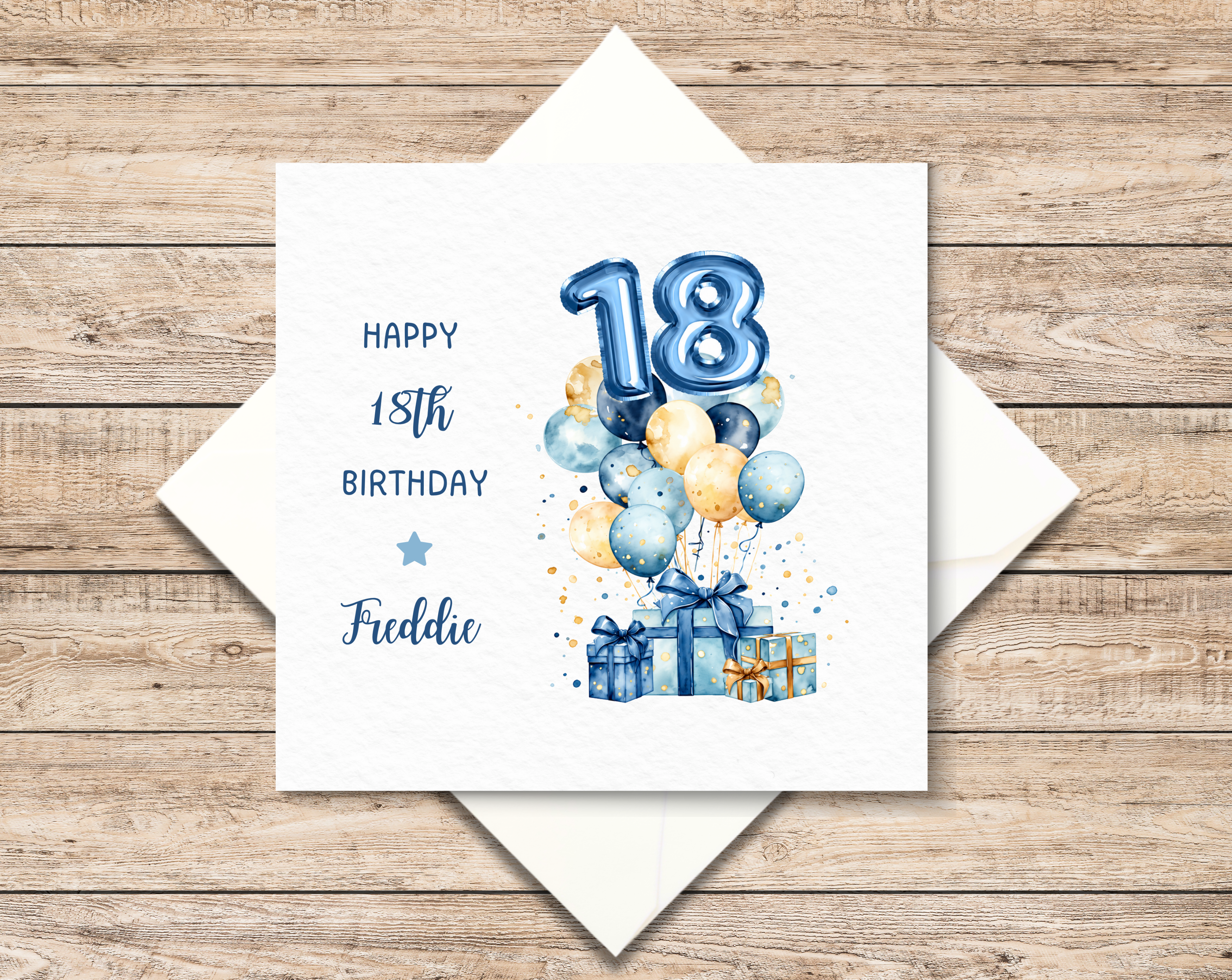 Personalised 18th Birthday Card For Him