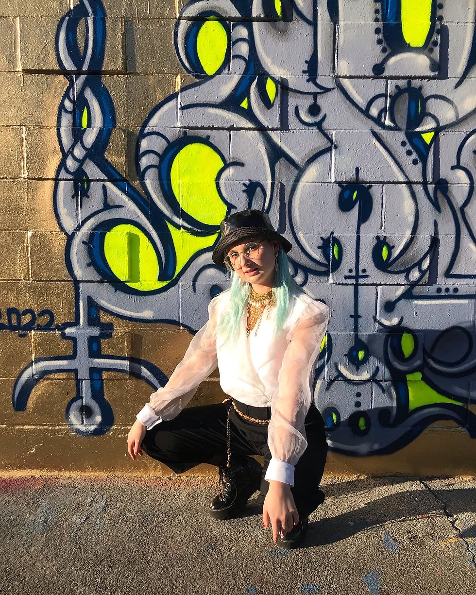 Thumbnail: Black & White sheer 1980's Jumpsuit