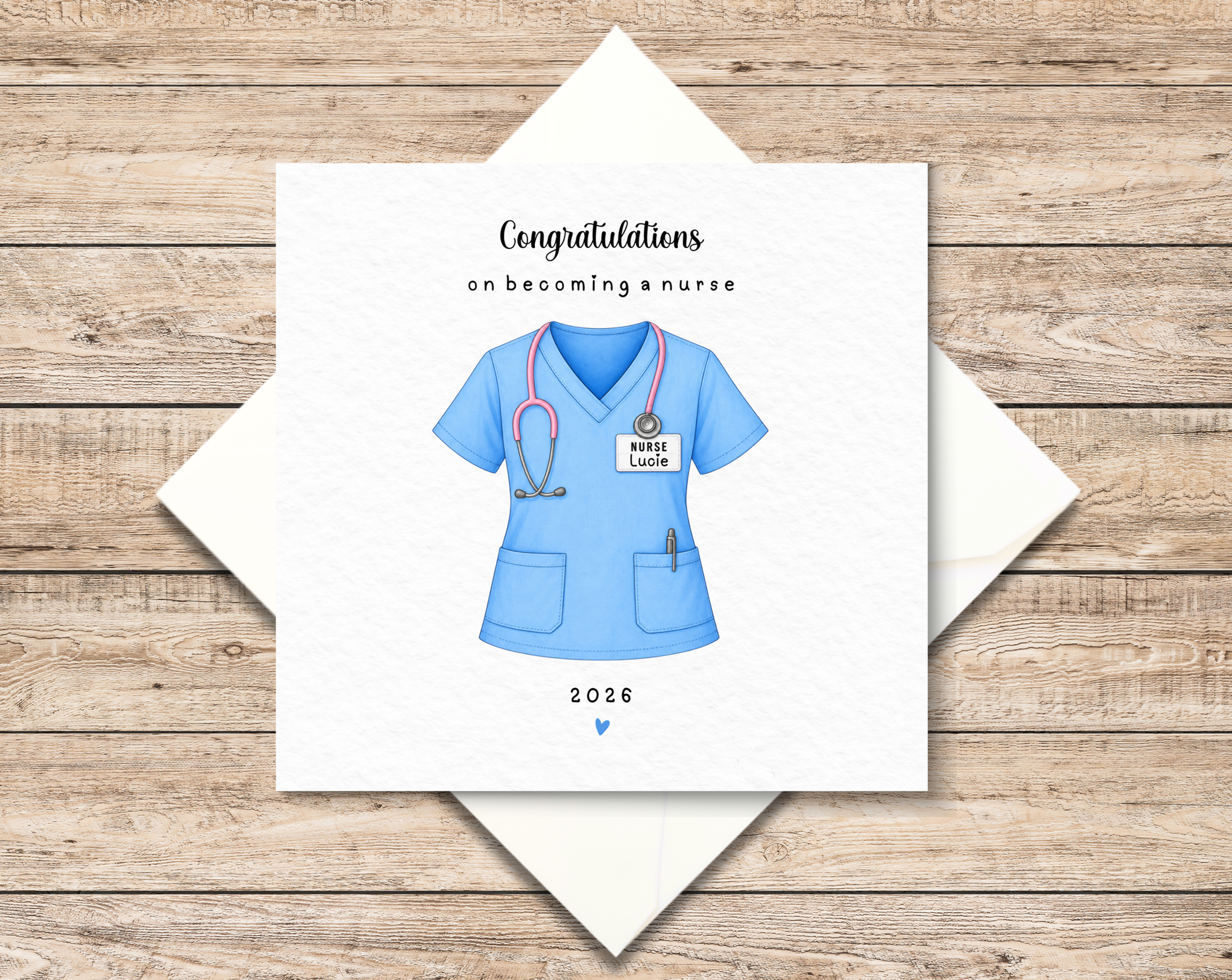 Personalised New Nurse Graduation Card