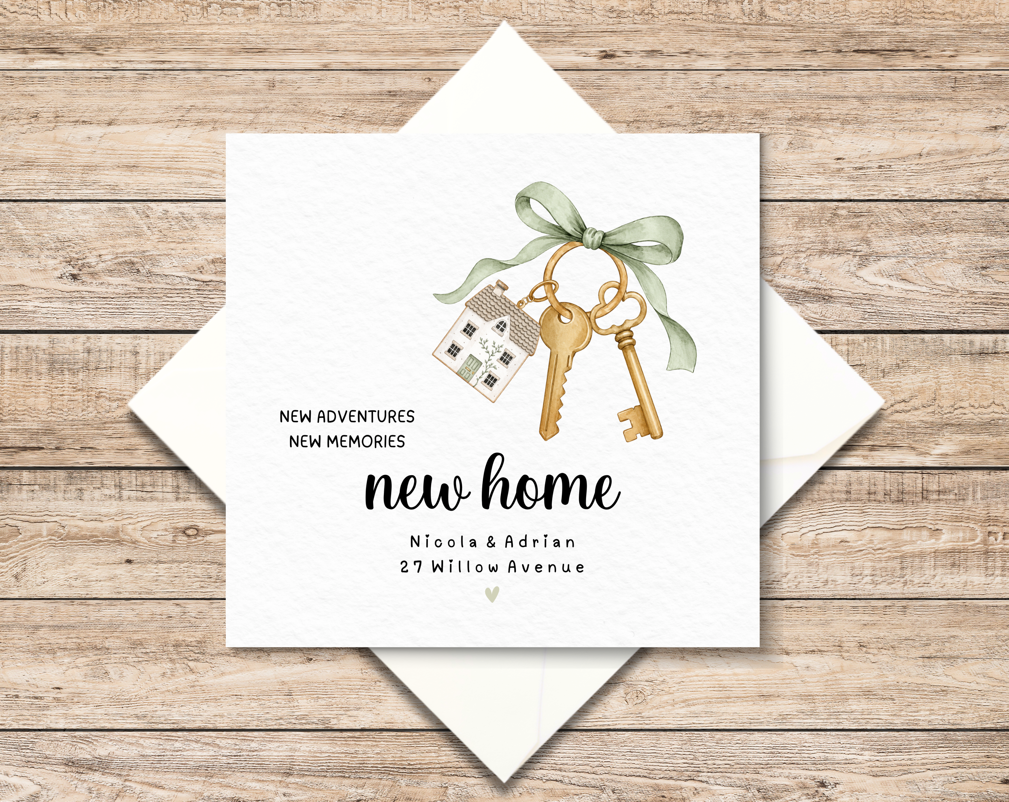 Personalised New Home Card