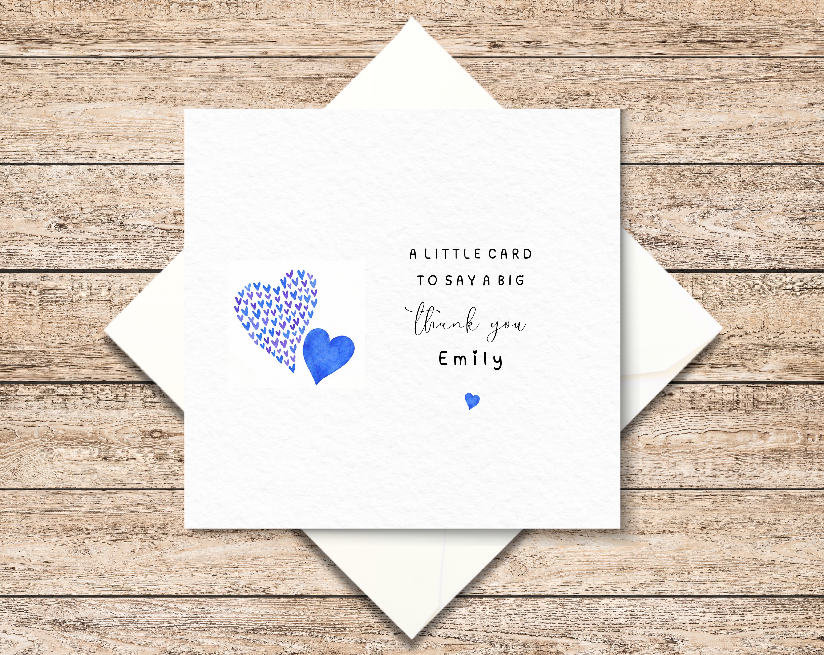 Personalised Thank You Card
